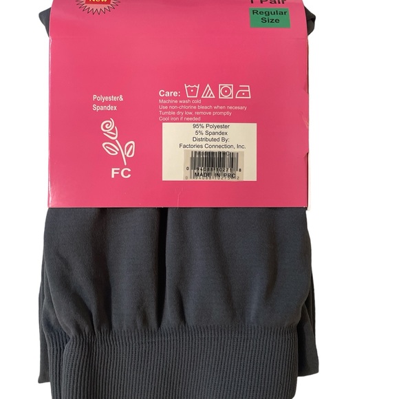 Gray High Waisted Fashion Leggings regular Size - NWT - Picture 3 of 5